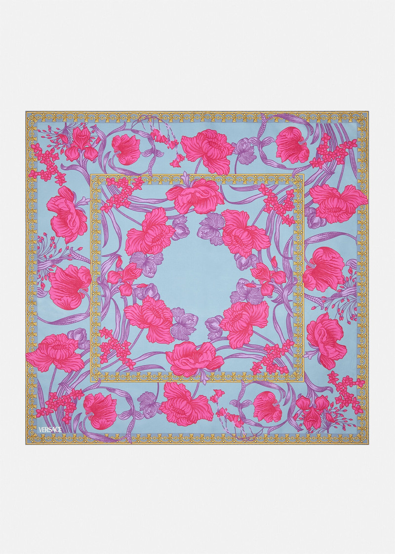 Acid Bouquet Silk Foulard 1