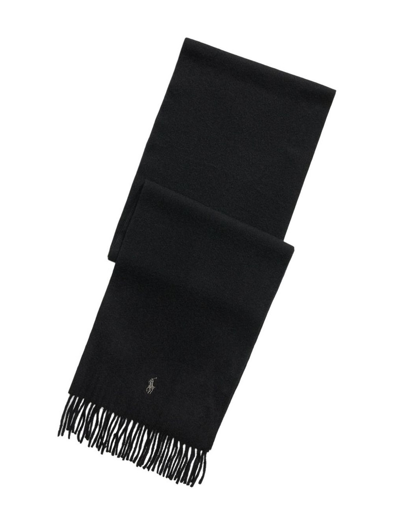 wool fringed scarf 1