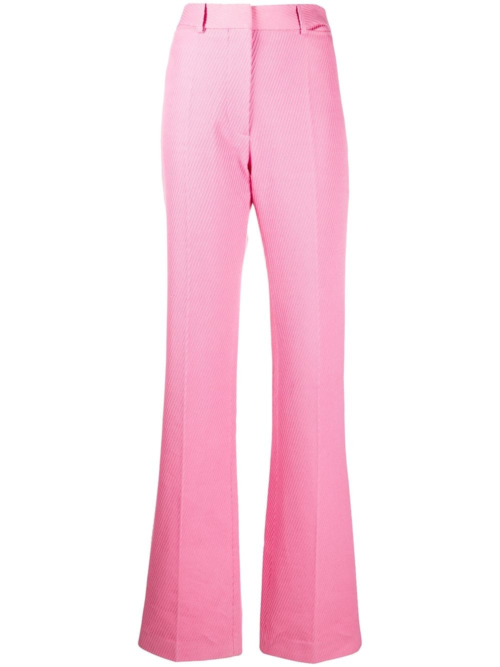 high-waisted slim leg trousers - 1