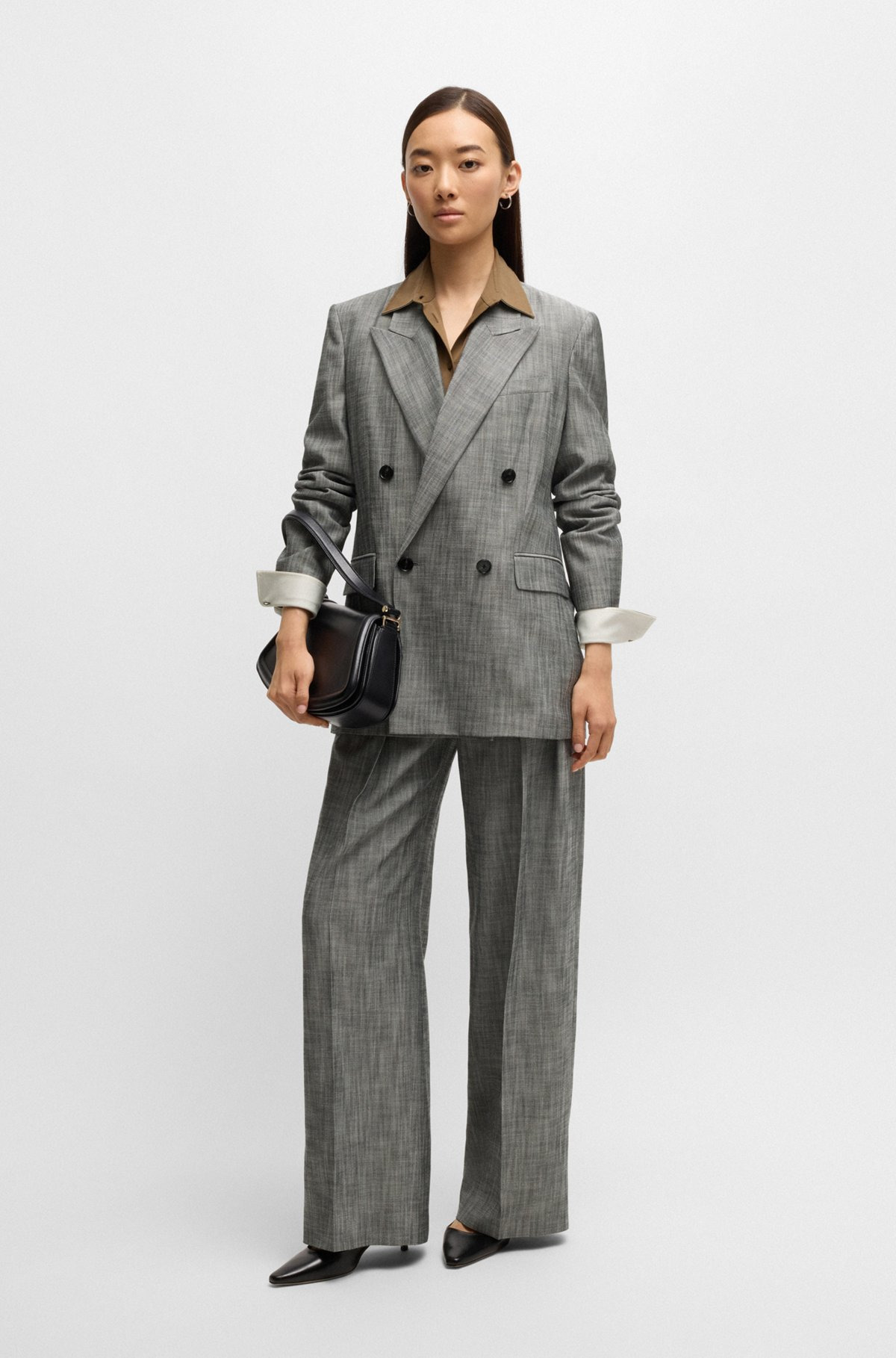 REGULAR-FIT DOUBLE-BREASTED BLAZER - 3