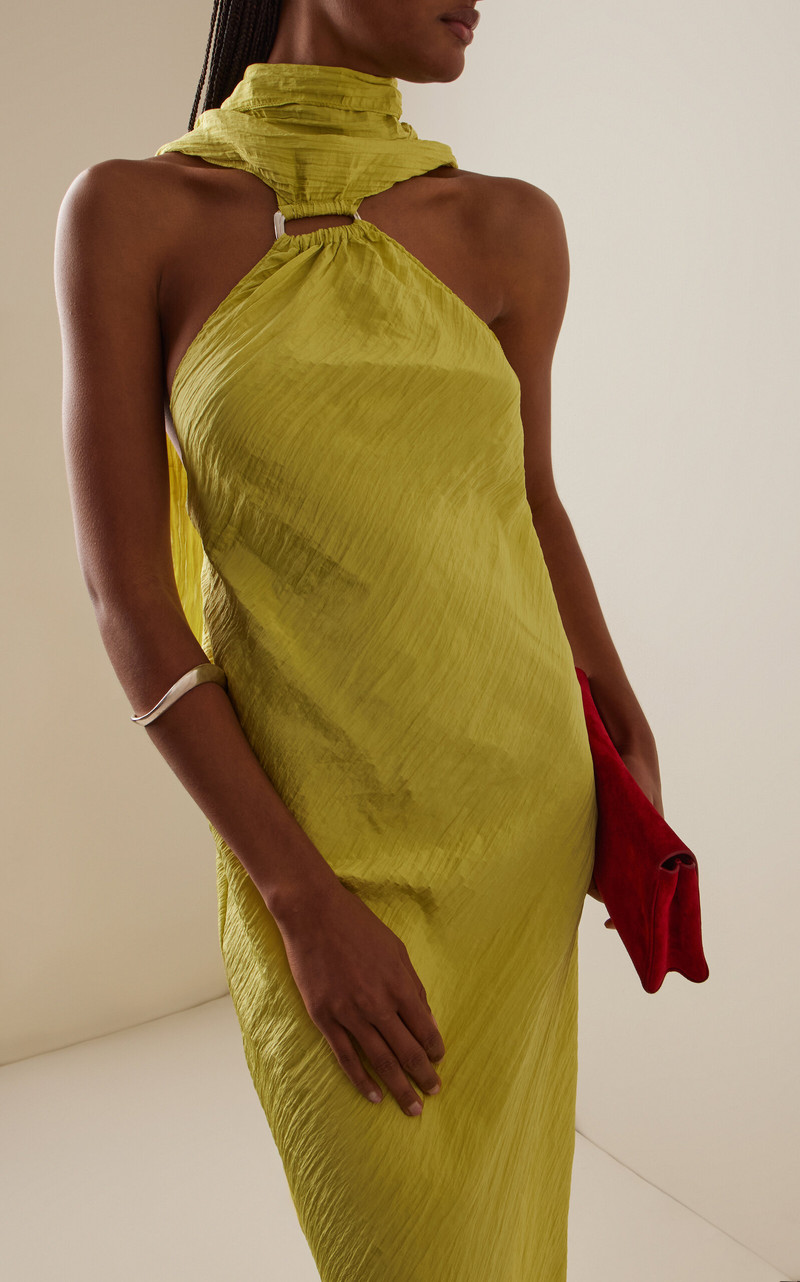 ILA Exclusive Selora Plissé Maxi Dress green outlook