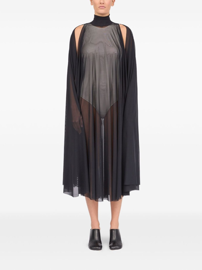 MM6 Maison Margiela semi sheer maxi dress outlook