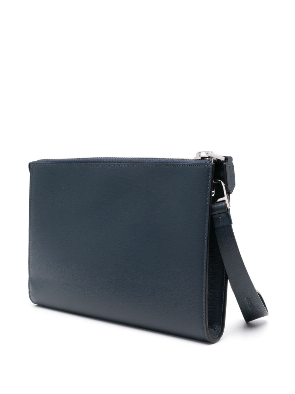 logo-debossed clutch bag - 3