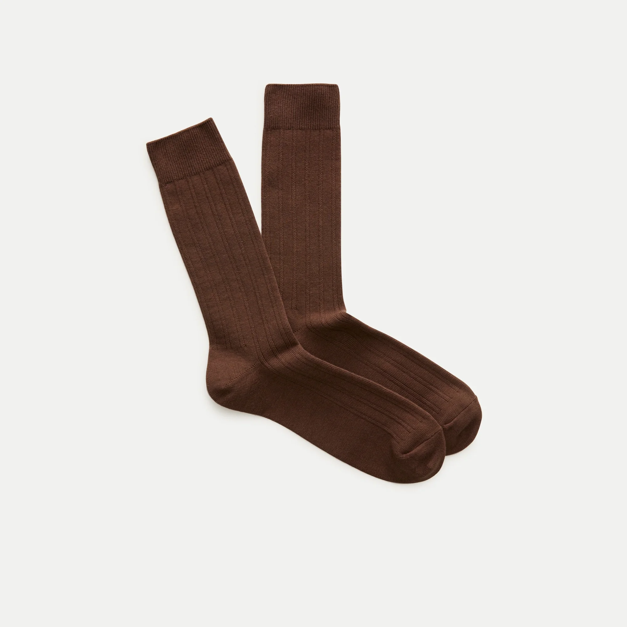 Ribbed cotton-blend socks - 1