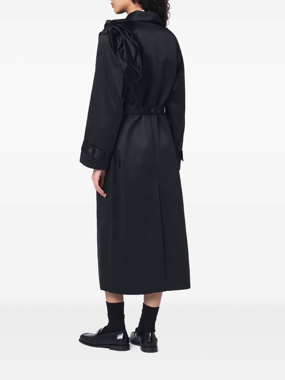 The . Garment asymmetric trench coat | REVERSIBLE