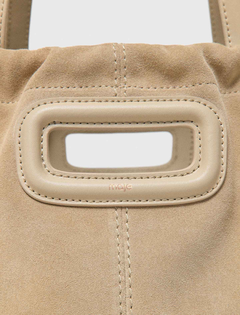 maje Suede Milpli tote bag outlook