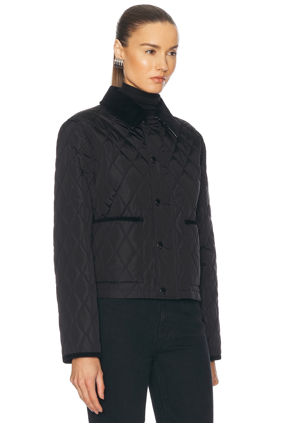 Cropped Quilted Jacket - 2
