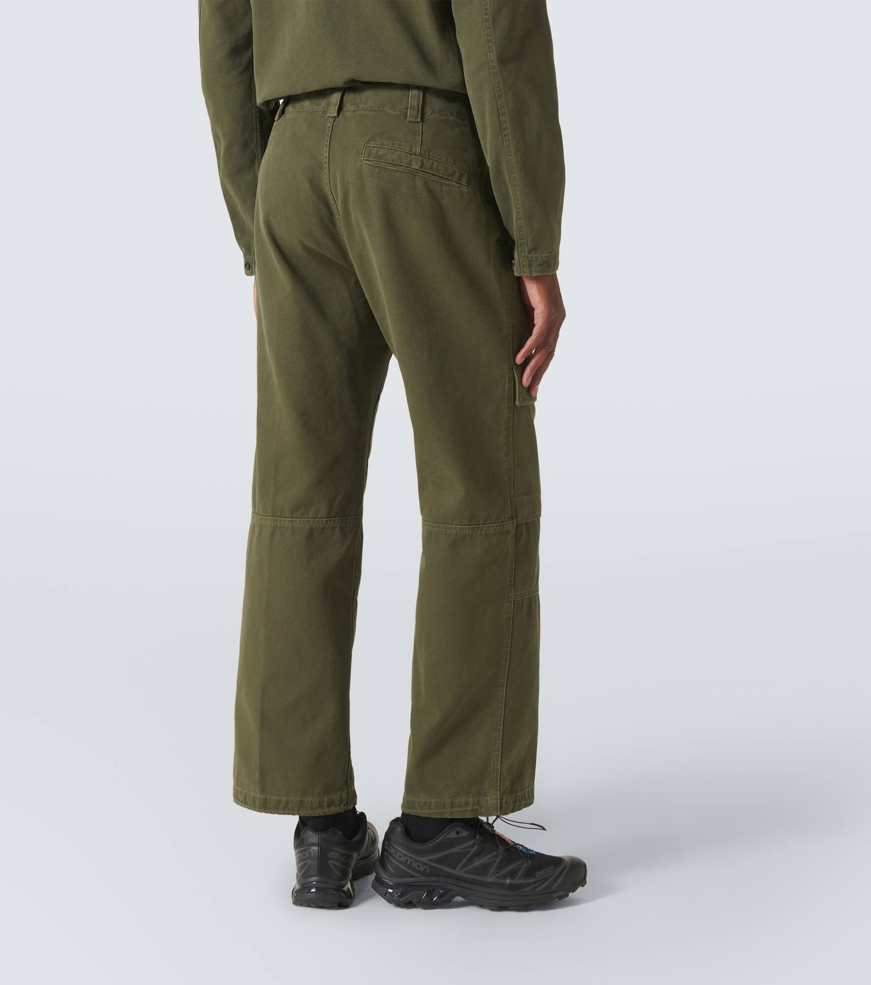 Compass cotton cargo pants - 4