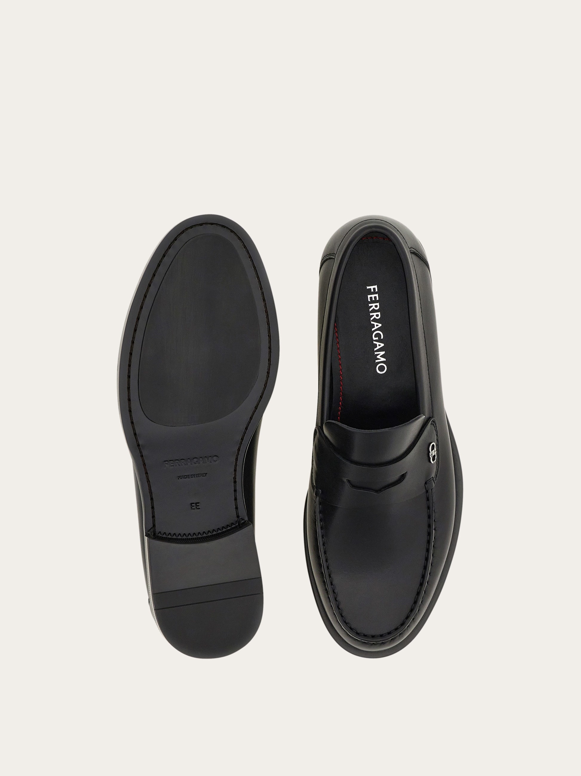 Penny loafer with Gancini ornament - 5