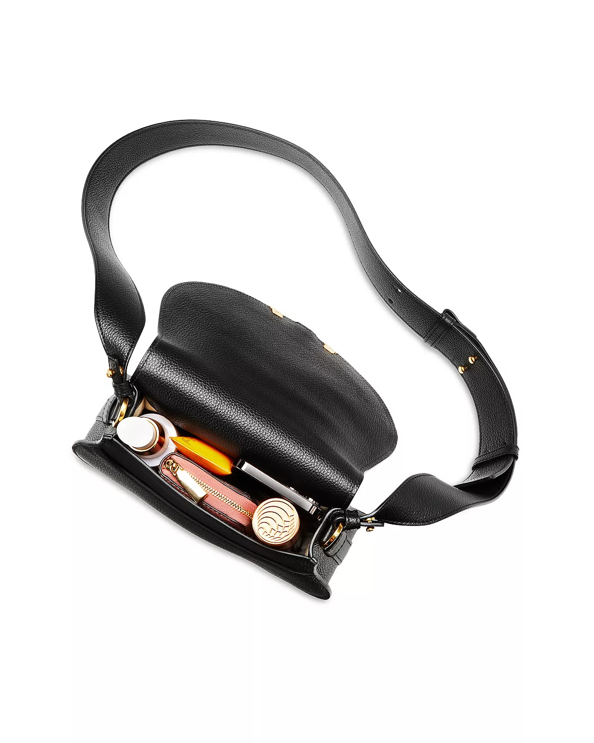 Marcie Small Leather Saddle Bag - 5