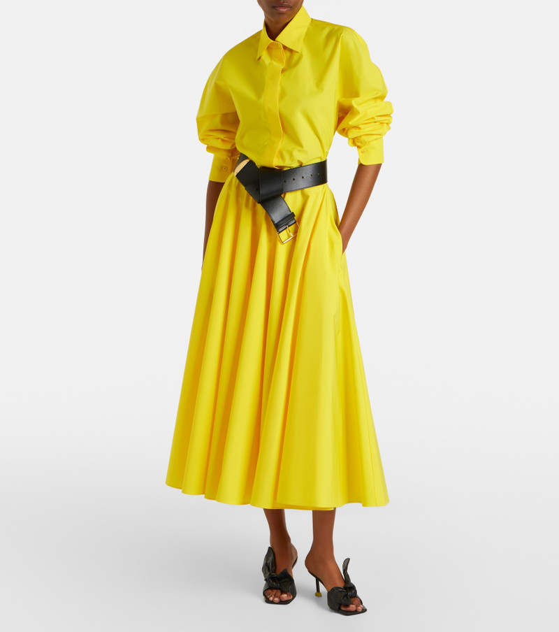 Givenchy Pleated cotton midi skirt outlook