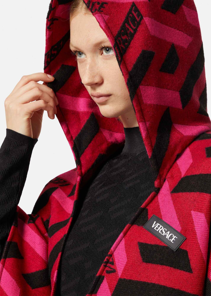 La Greca Fringed Poncho 5