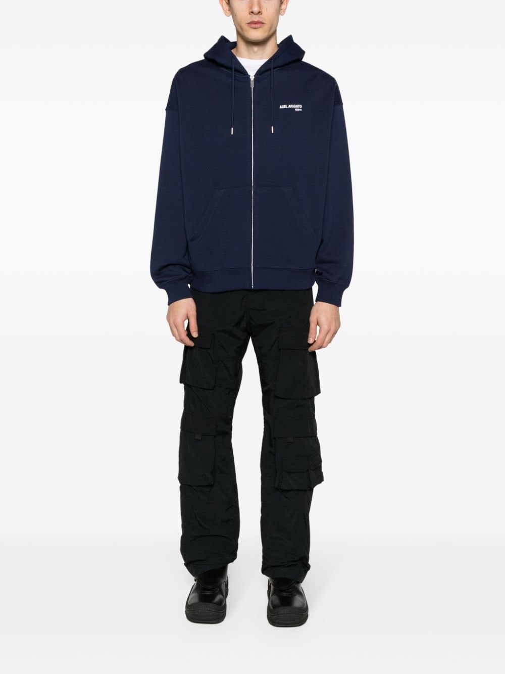 Fiel zipped cotton hoodie - 2