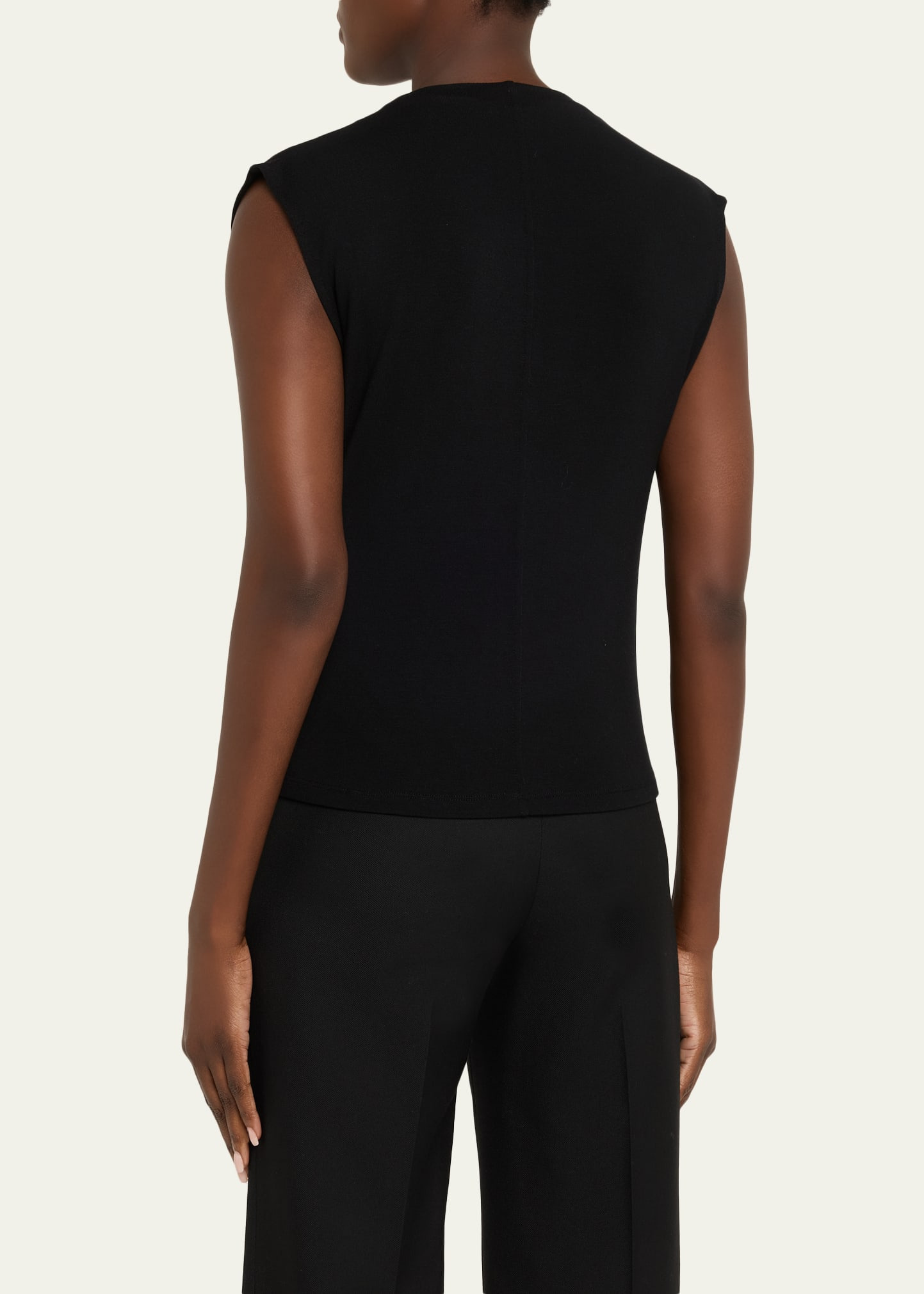 Draped Cowl-Neck Top - 3