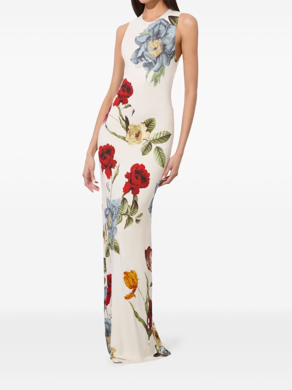 Delora floral-print maxi dress - 4