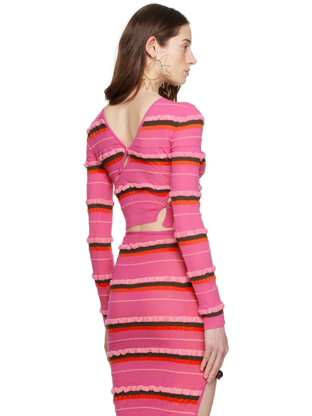 Pink 'Le Cardigan Tordu' Cardigan - 3