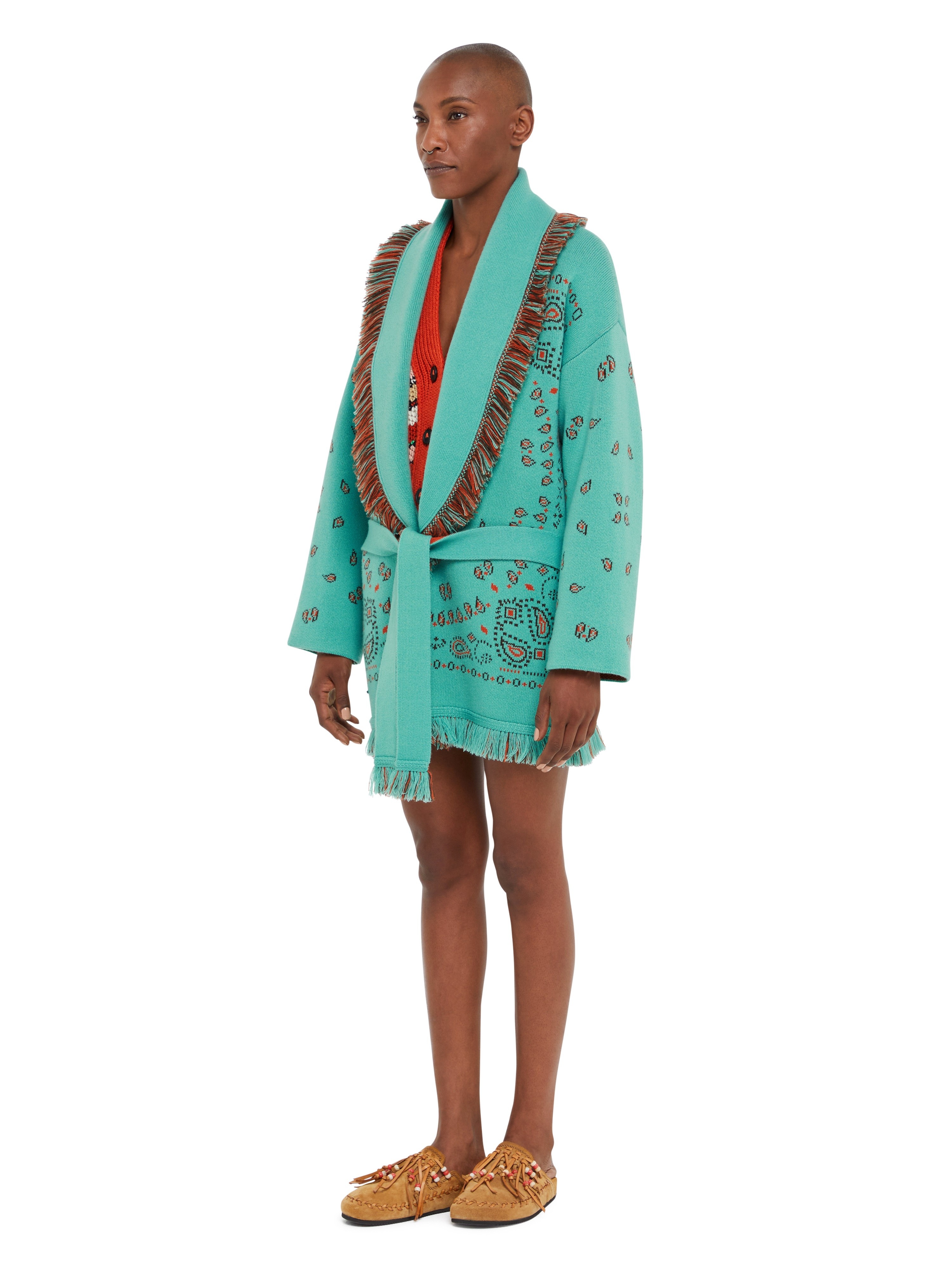 Bandana Jacquard Cardigan - 6