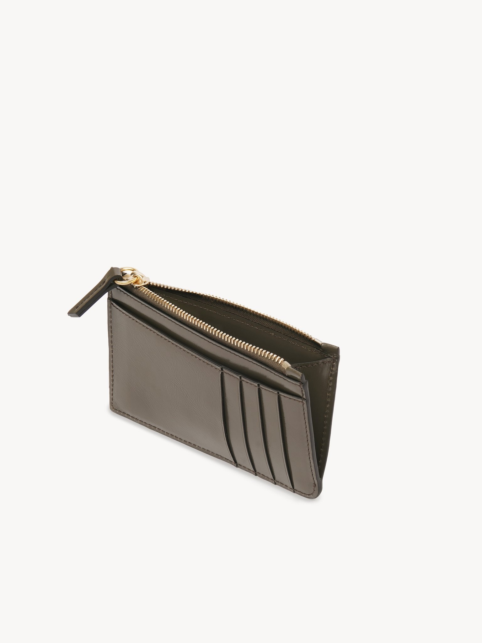 SMALL CHLOÉ ICONIC PURSE WITH CARD SLOTS IN SHINY LEATHER - 3