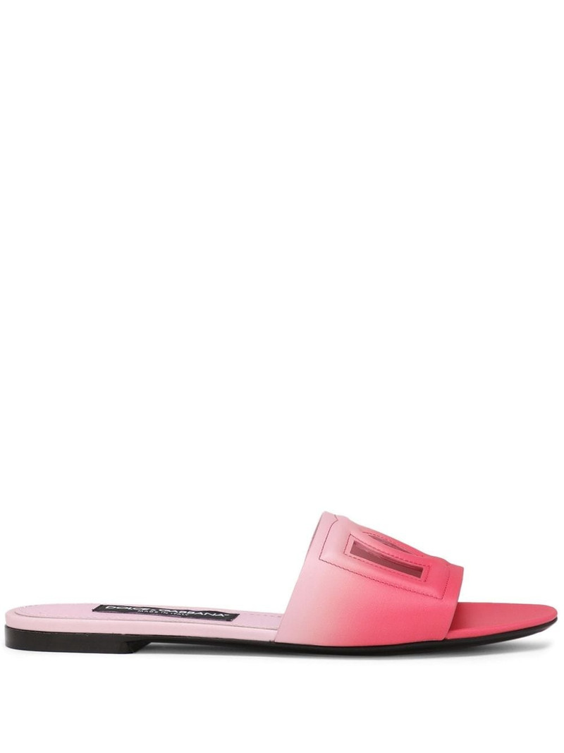 DG ombrÃ© leather slides 1