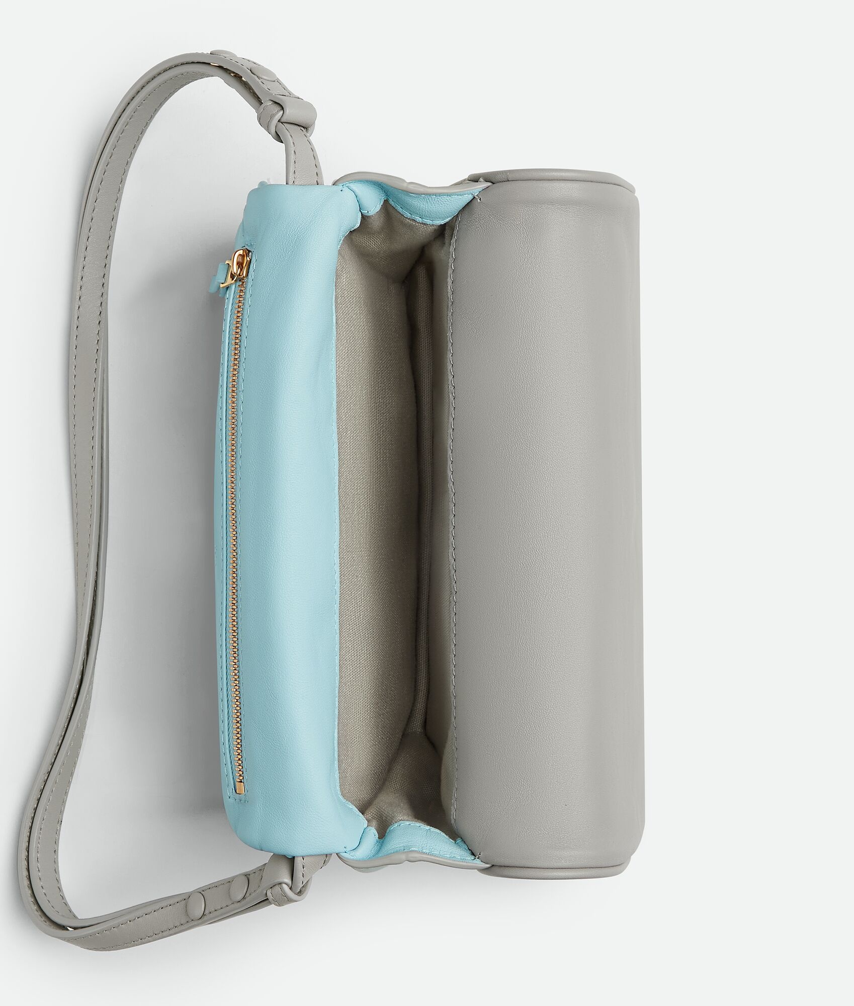 Intrecciato Puff Pouch On Strap - 5