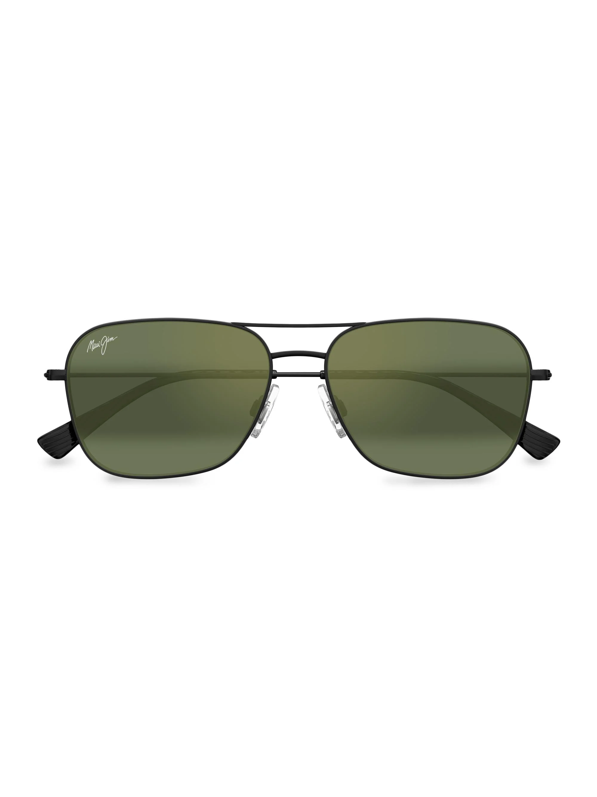 Men's Elua Naauao 58MM Aviator Sunglasses - Green Matte Black - 1