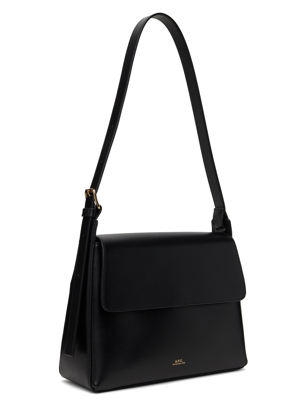 Black Virginie Flap Bag - 2