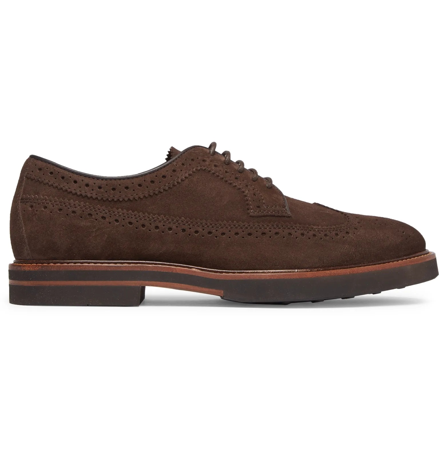 Suede Wingtip Brogues - 1