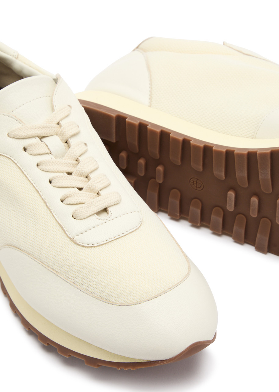 Owen panelled mesh-knit sneakers - 3