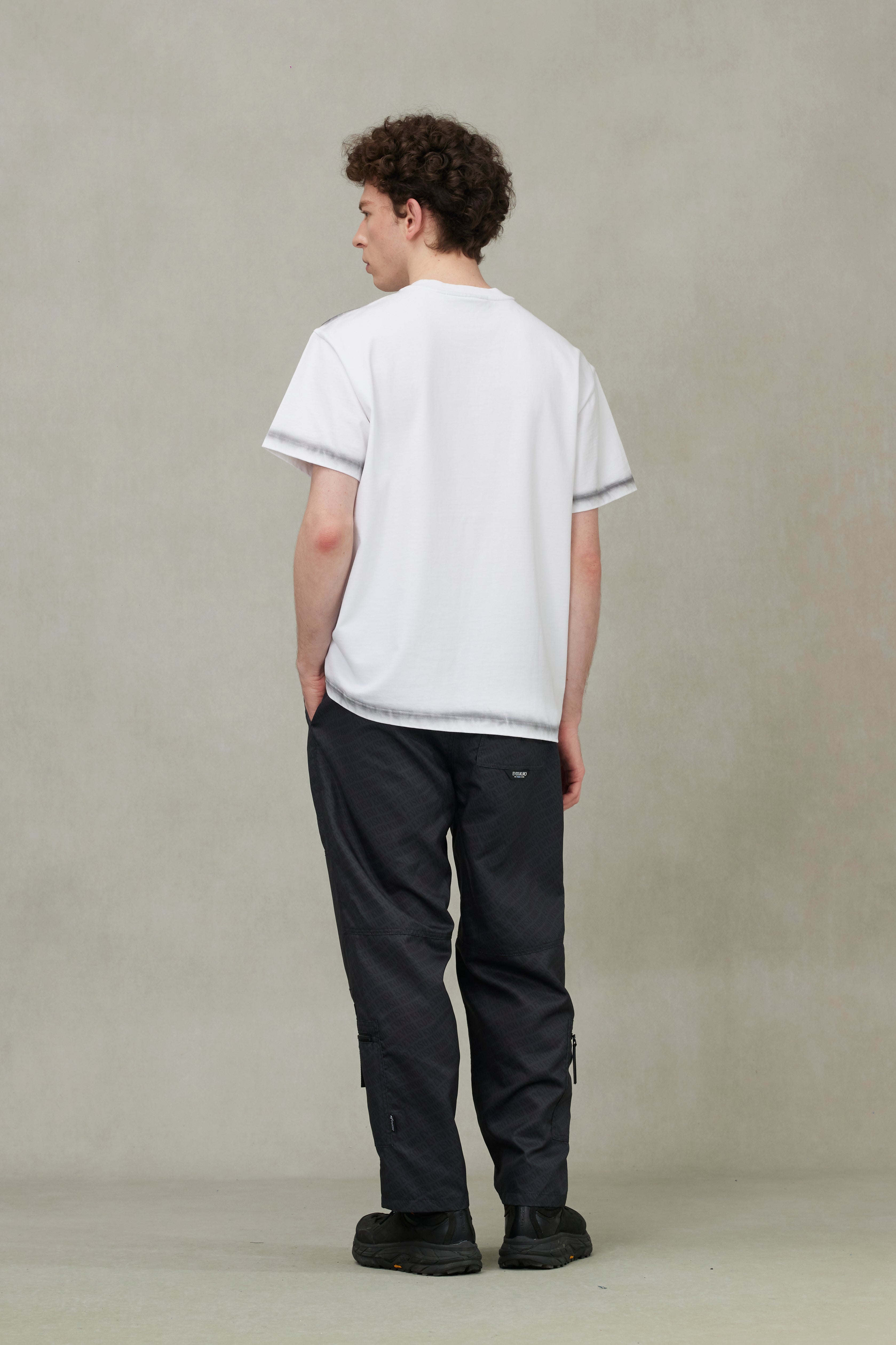 Japanese Appliqué Logo Embroidery Regular Fit T-shirt - 4