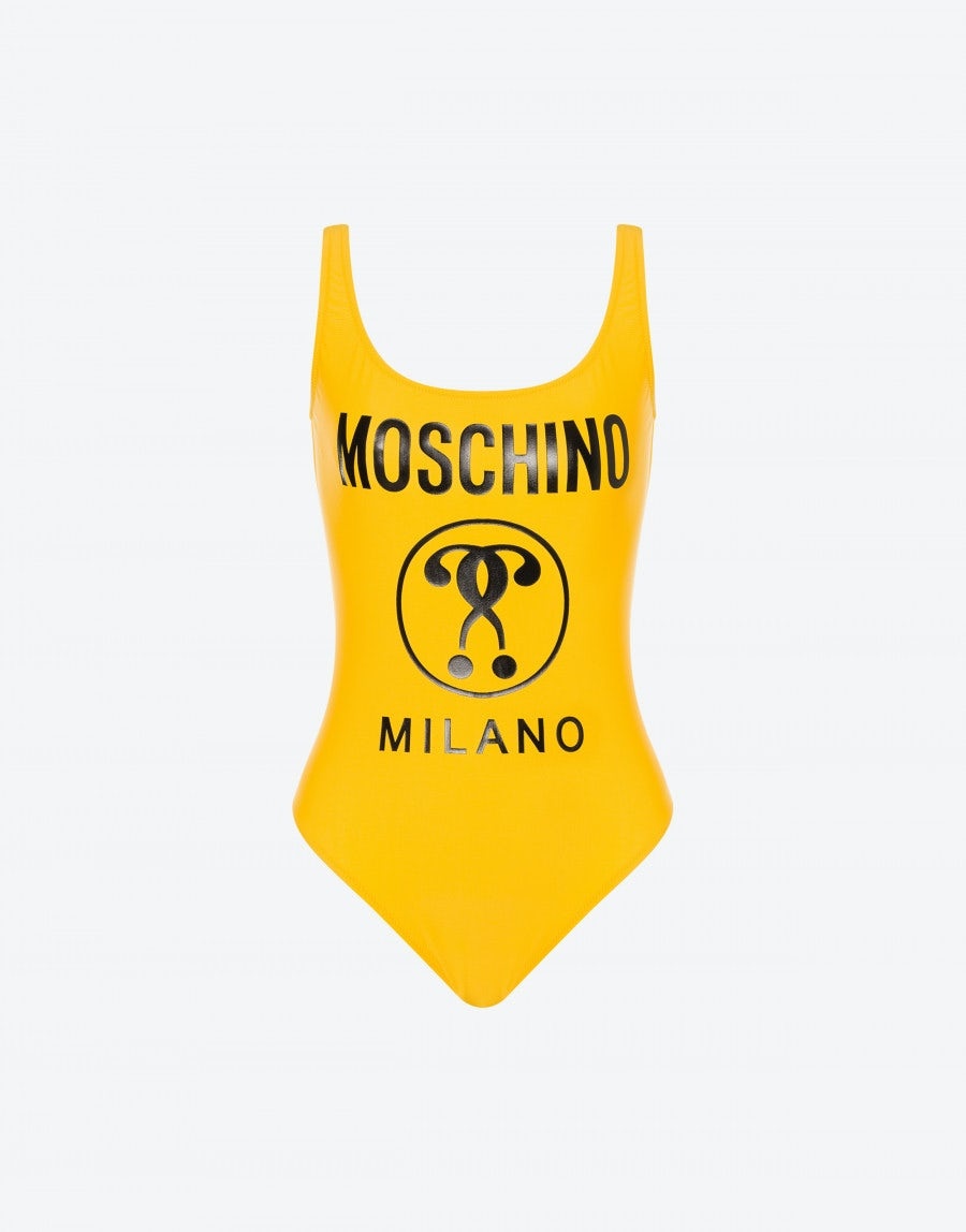 DOUBLE QUESTION MARK ONEPIECE SWIMSUIT - 1