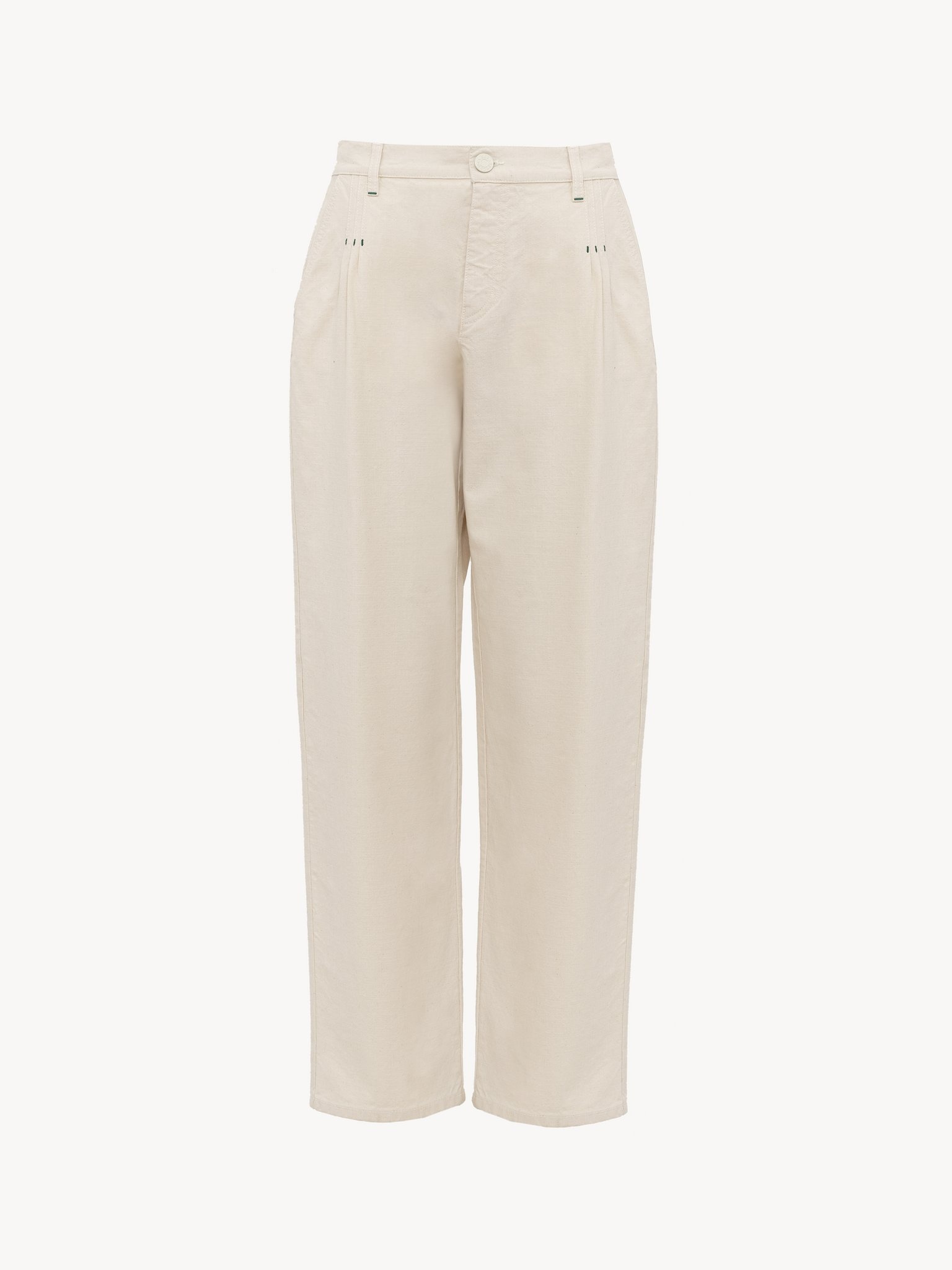 WHITE DENIM PANTS - 4