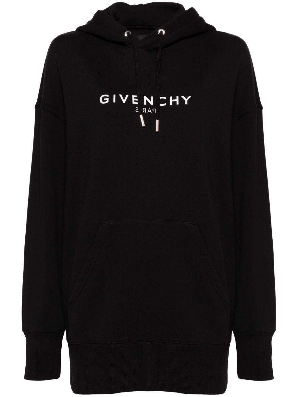 logo-printed hoodie - 1