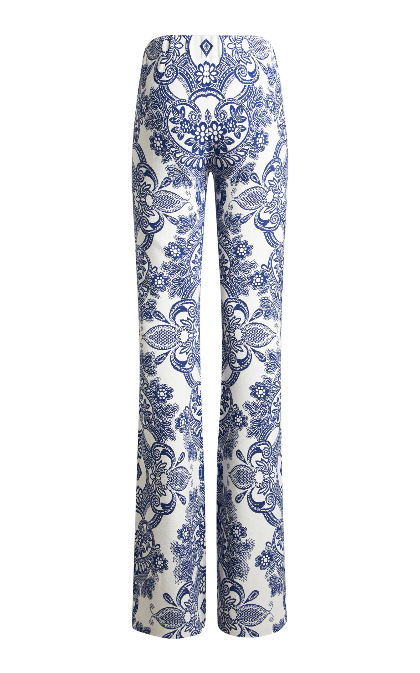 Knit Flare Pants blue - 5