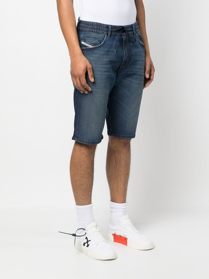 똑바른 다리 denim bermuda 반바지 3
