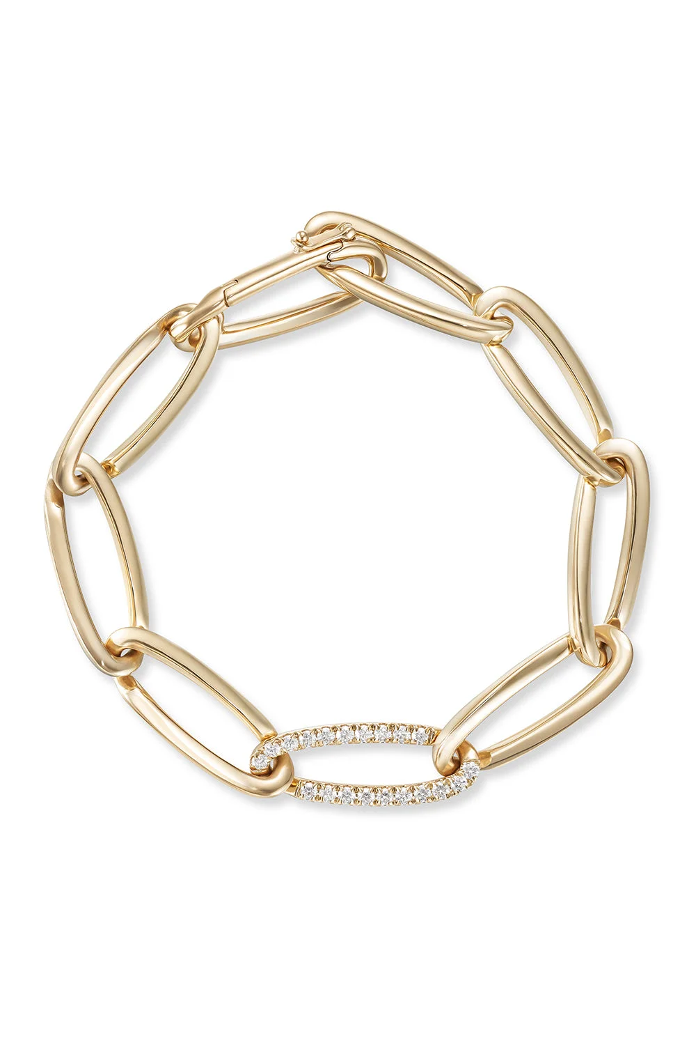 Partial Diamond Link Medium Lulu Bracelet - 1