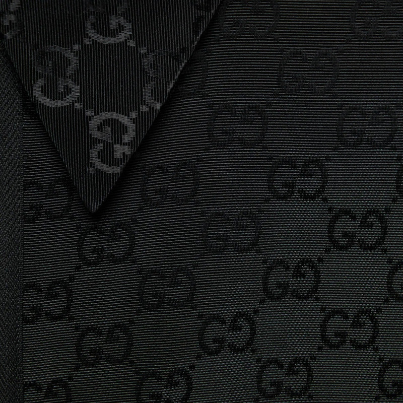 Faille jumpsuit with G buckle belt 7