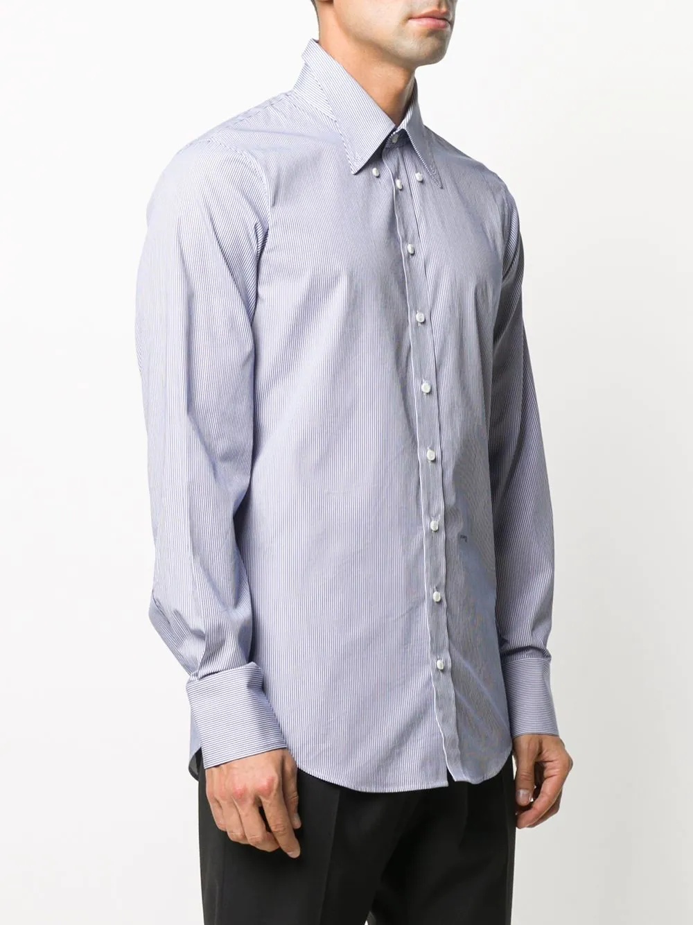 pinstripe long-sleeve shirt - 3