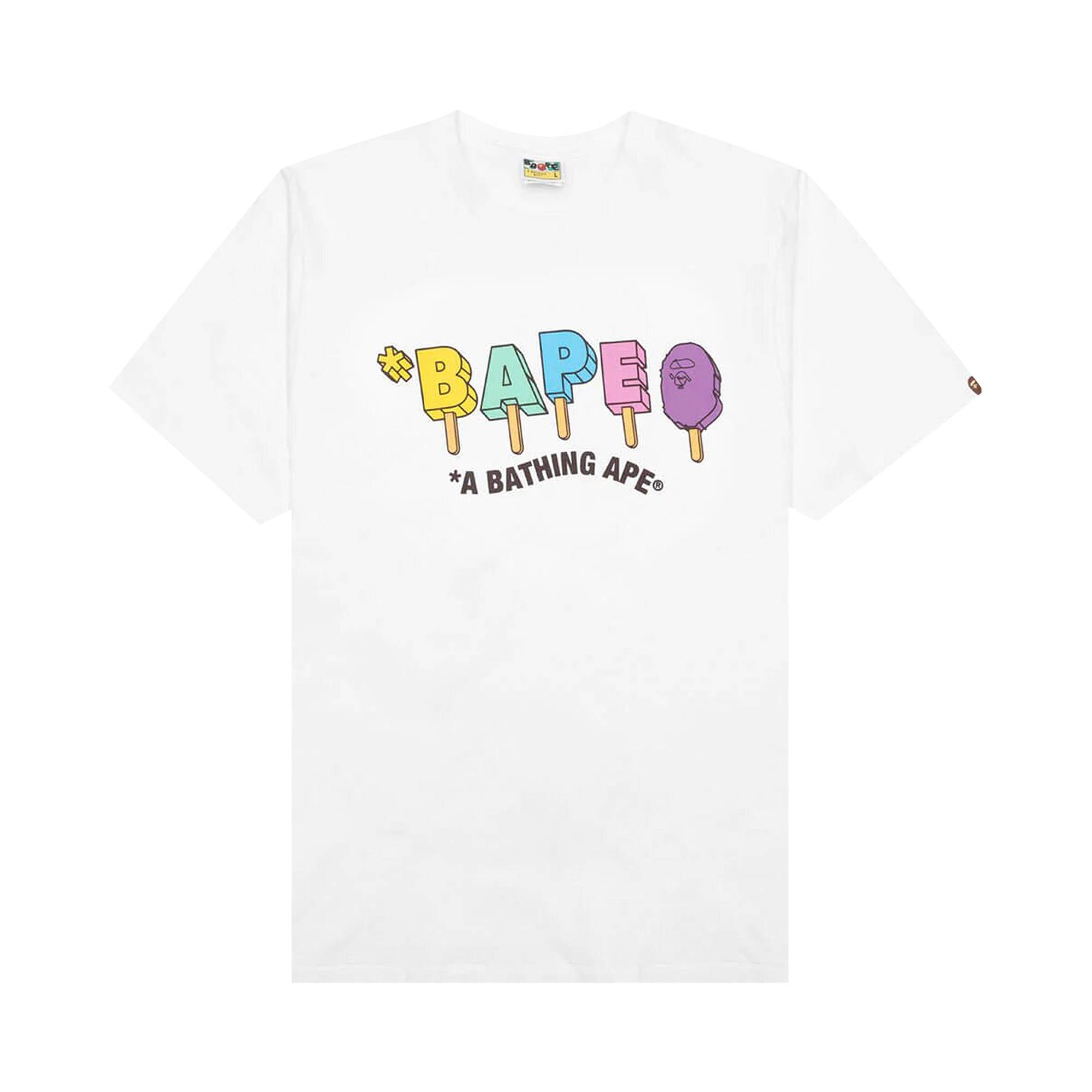 BAPE Popsicle Tee 'White' - 1