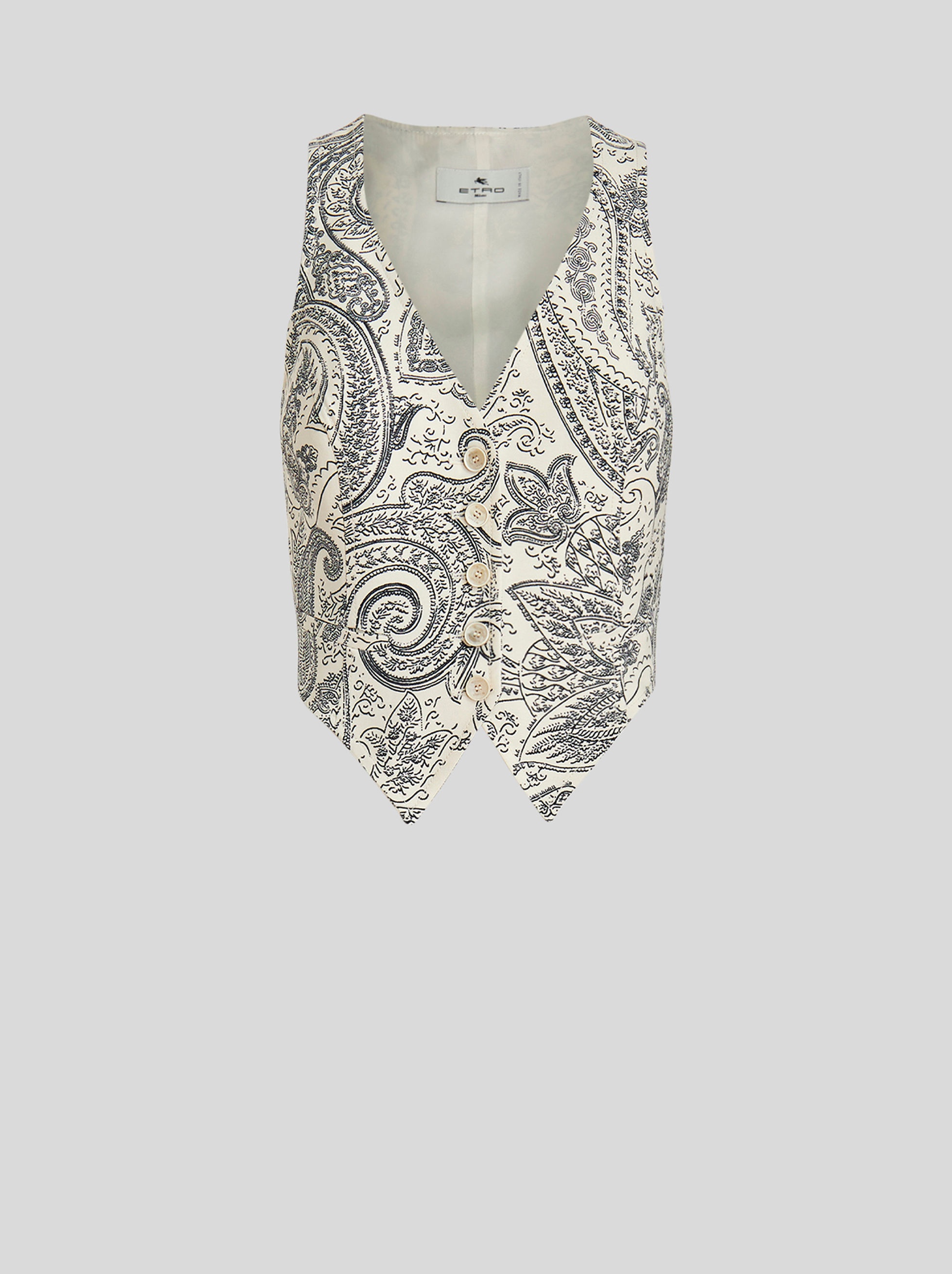 PAISLEY PATTERN WAISTCOAT - 1
