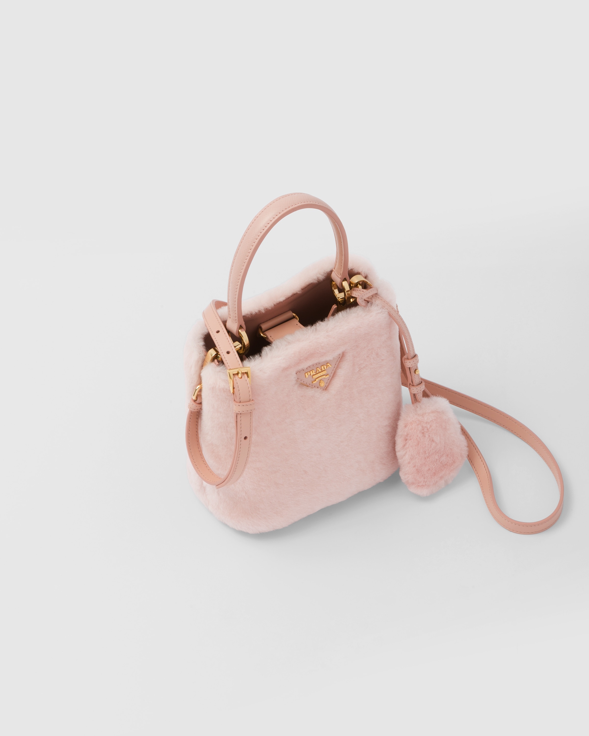 Prada Panier shearling mini-bag - 3