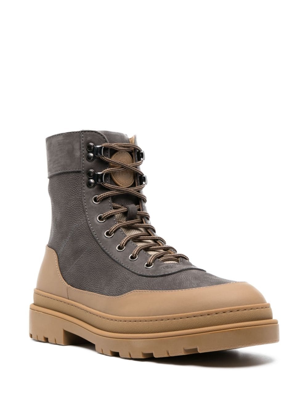 lace-up leather boots - 2