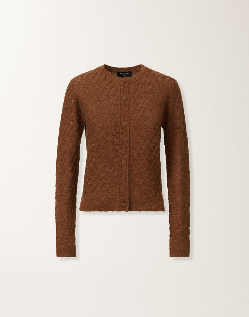 Wool and silk sweater with sequins 1