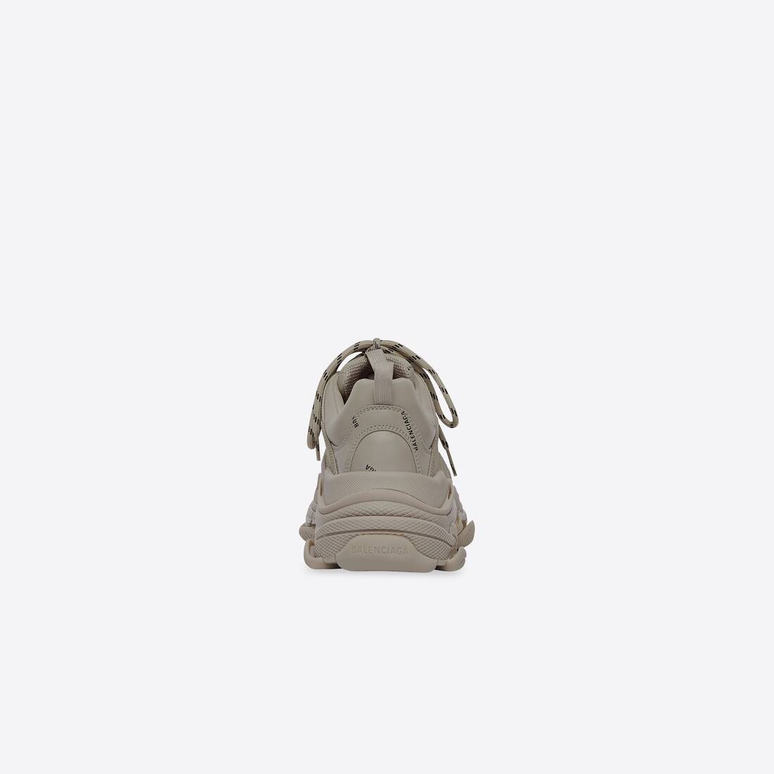 Women's Triple S Sneaker Allover Logo in Beige - 2