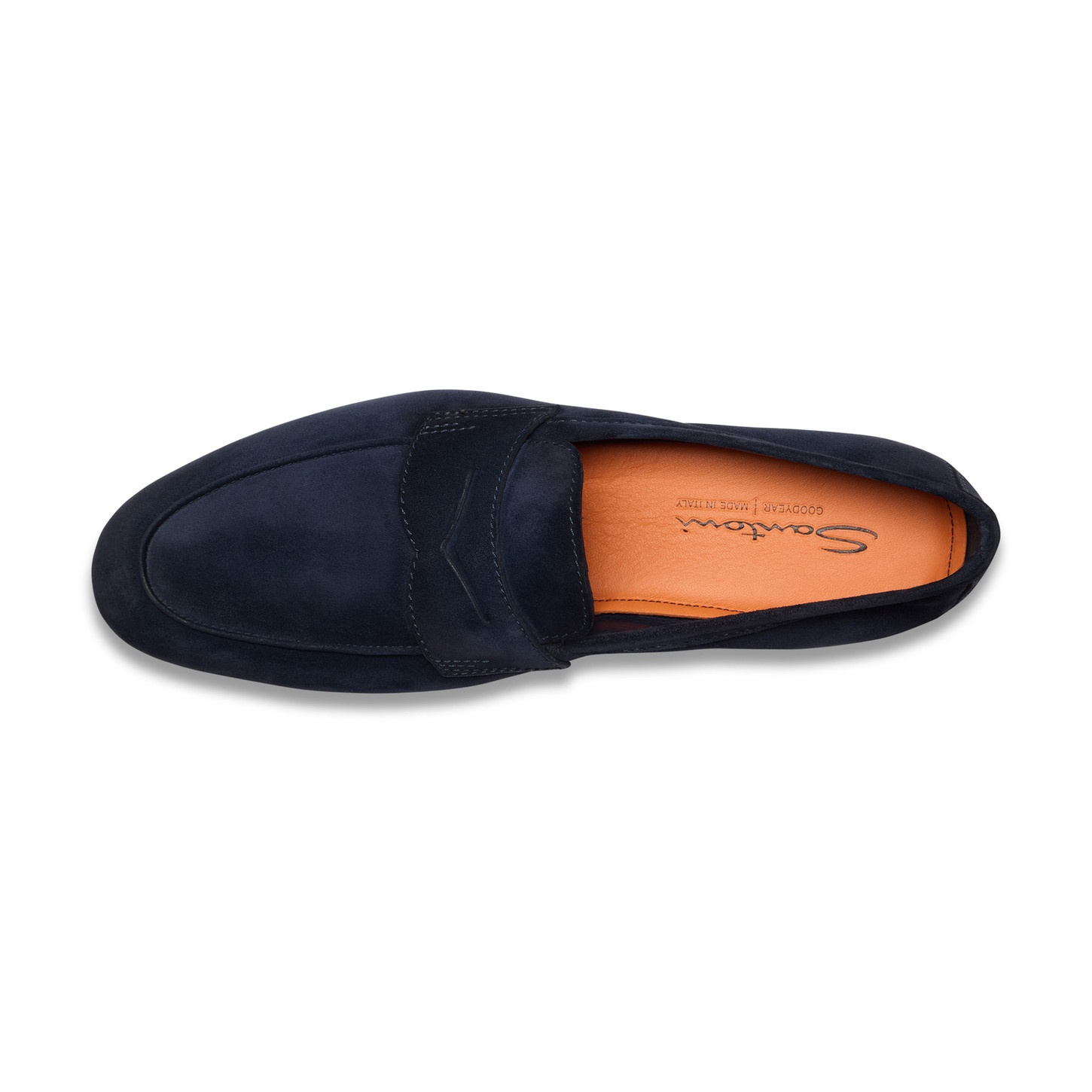 Men's blue suede Carlo loafer - 5