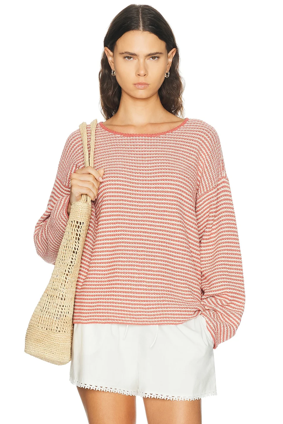 The Cotton Knit Stripe Sweater - 1
