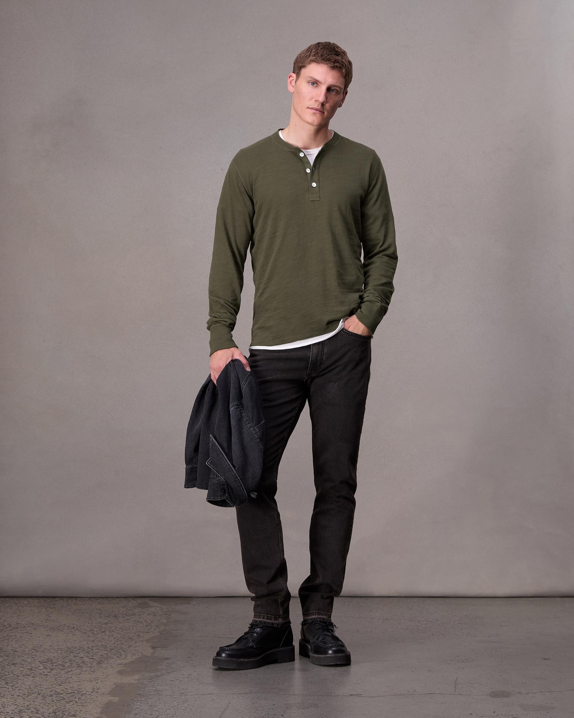 Classic Flame Henley - 3