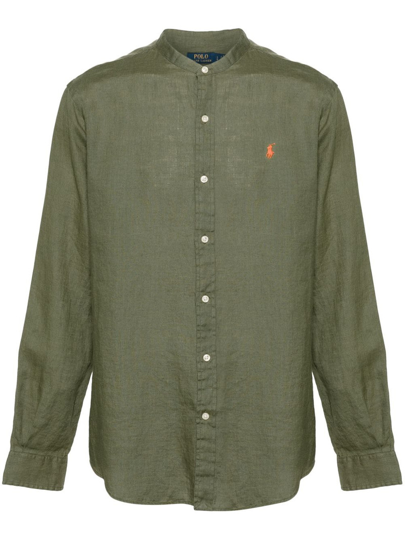 Polo-Pony-motif linen shirt 1