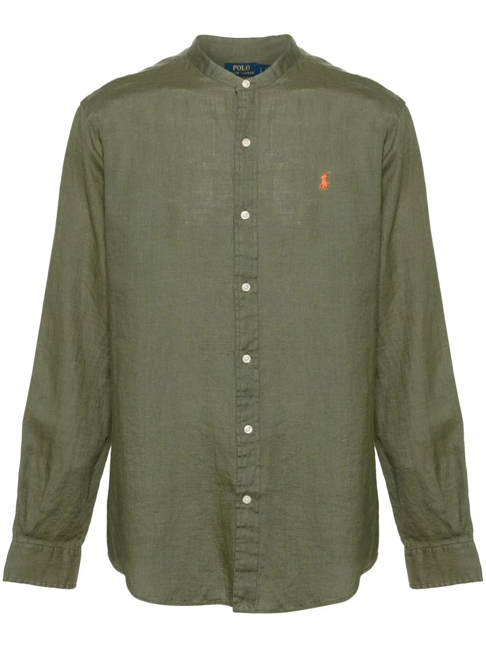 Polo-Pony-motif linen shirt - 1