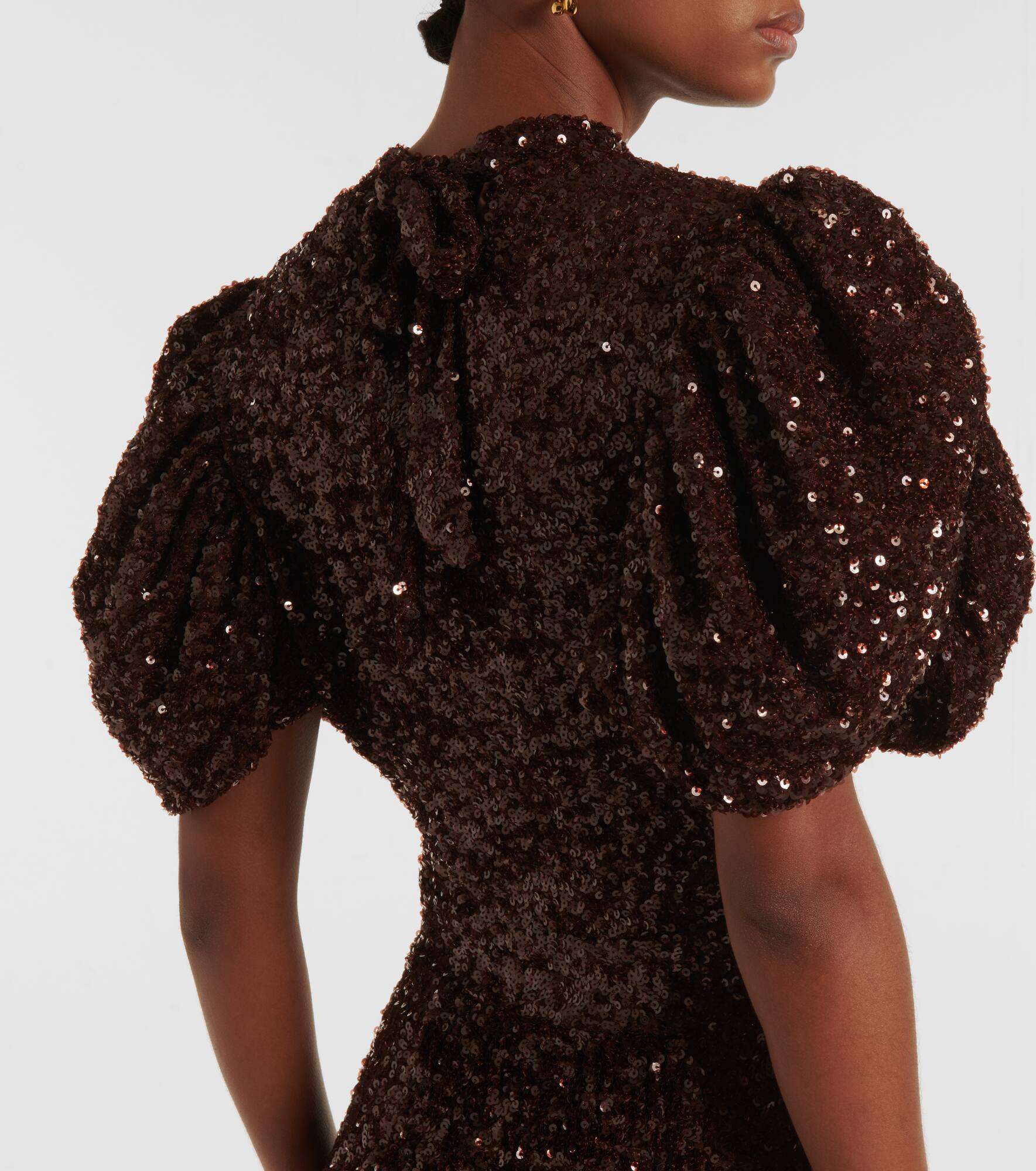 Sequined midi dress - 5