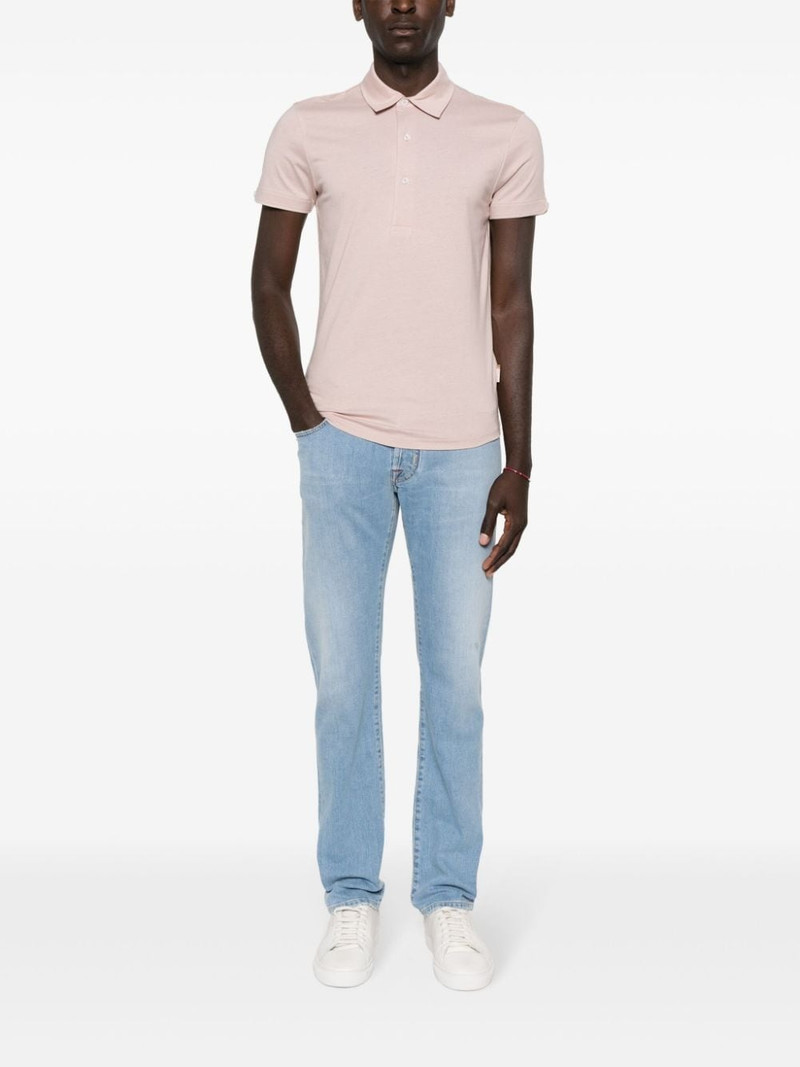 ORLEBAR BROWN Sebastian cotton silk polo shirt outlook